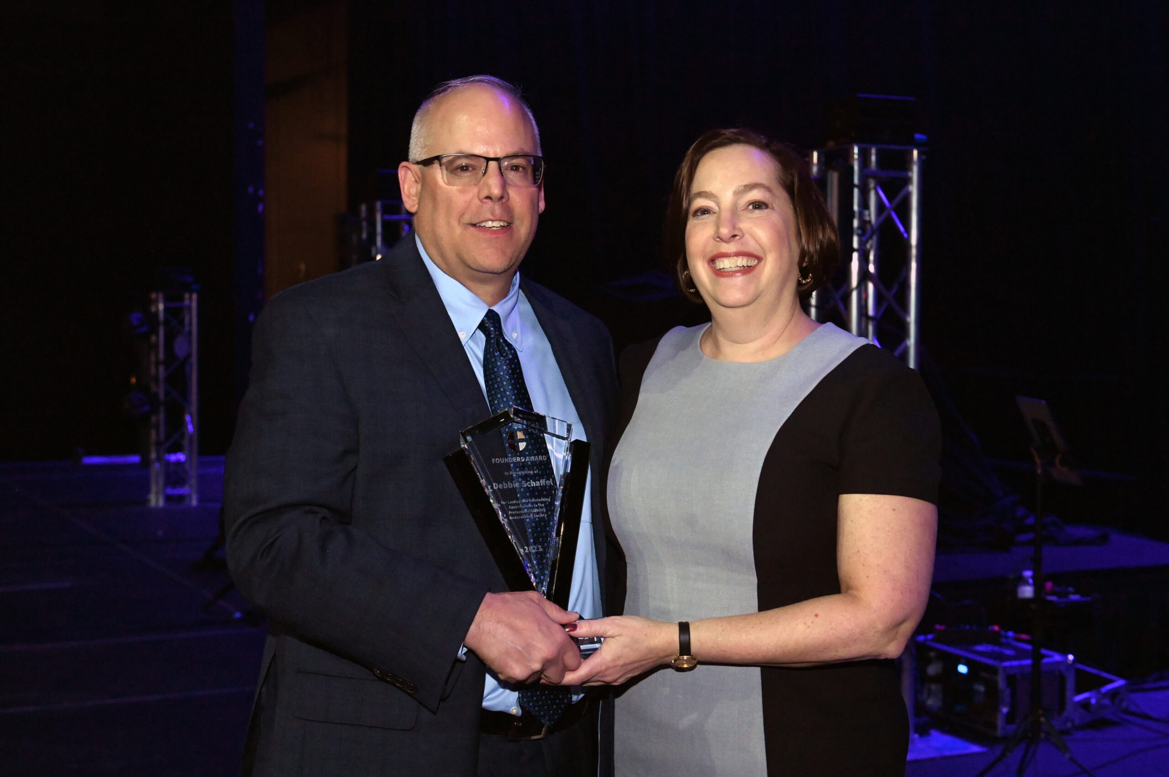 Debbie Schaffel winner of the 2023 PLUS Founders Award