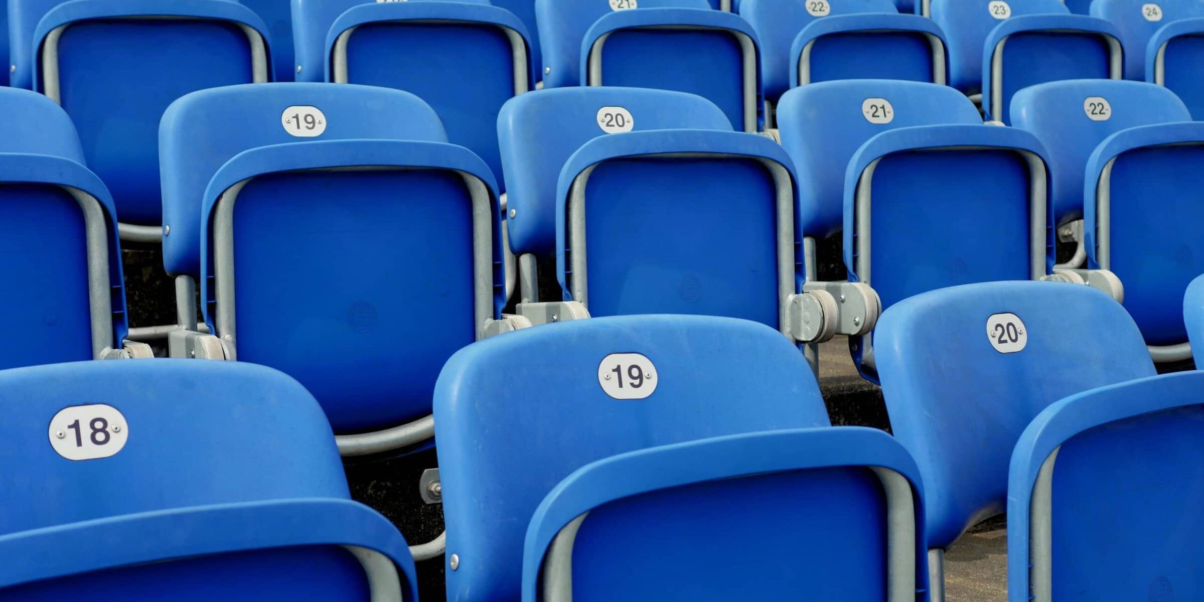 Stadium seats.