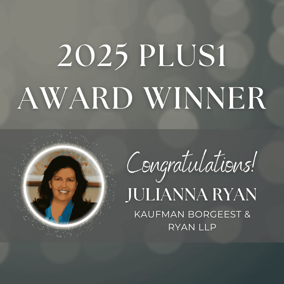 2025 PLUS1 Award Winner