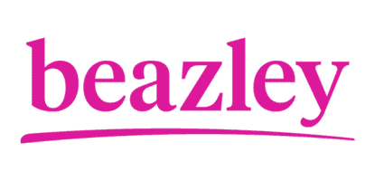 Beazley company logo in hot pink